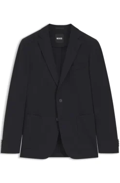 Slim-fit jacket in performance-stretch jersey