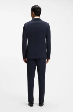 Slim-fit jacket in performance-stretch jersey