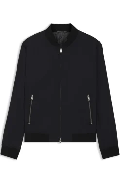 Slim-fit jacket in performance-stretch jersey