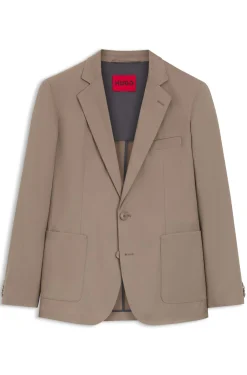 Slim-fit jacket in stretch cotton
