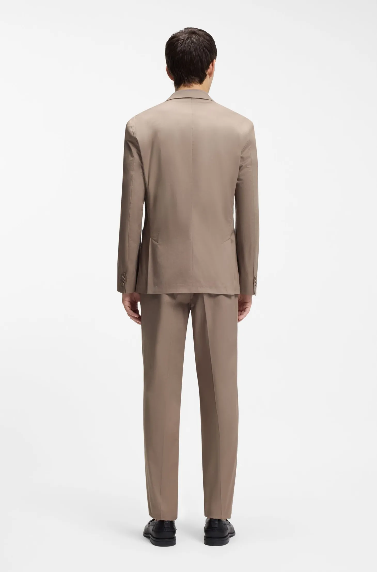 Slim-fit jacket in stretch cotton