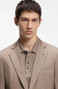 Slim-fit jacket in stretch cotton