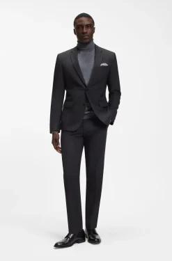 Slim-fit jacket in stretch wool