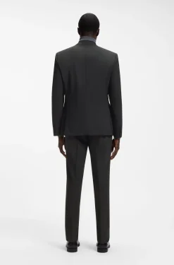 Slim-fit jacket in stretch wool