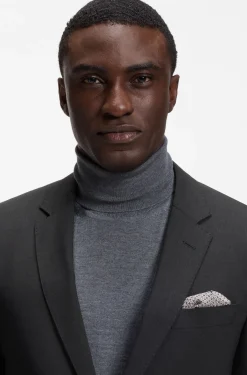 Slim-fit jacket in stretch wool