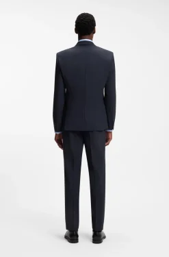 Slim-fit jacket in stretch wool
