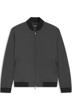 Slim-fit jacket in wrinkle-resistant fabric