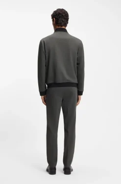 Slim-fit jacket in wrinkle-resistant fabric