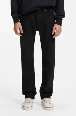 Slim-fit jeans in black stretch denim