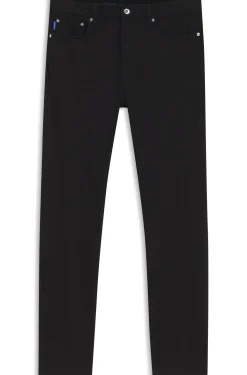 Slim-fit jeans in black stretch denim