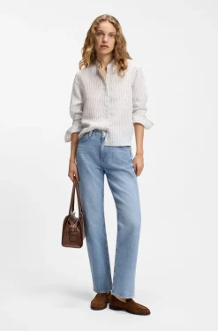 Slim-fit jeans in blue comfort-stretch denim