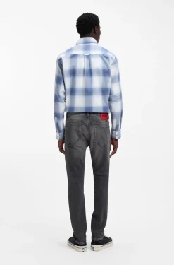 Slim-fit jeans in grey stretch denim