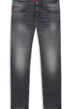Slim-fit jeans in grey stretch denim