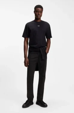 Slim-fit jeans in super-black stretch denim