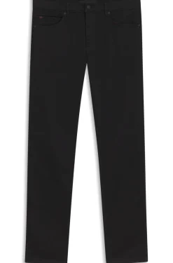 Slim-fit jeans in super-black stretch denim
