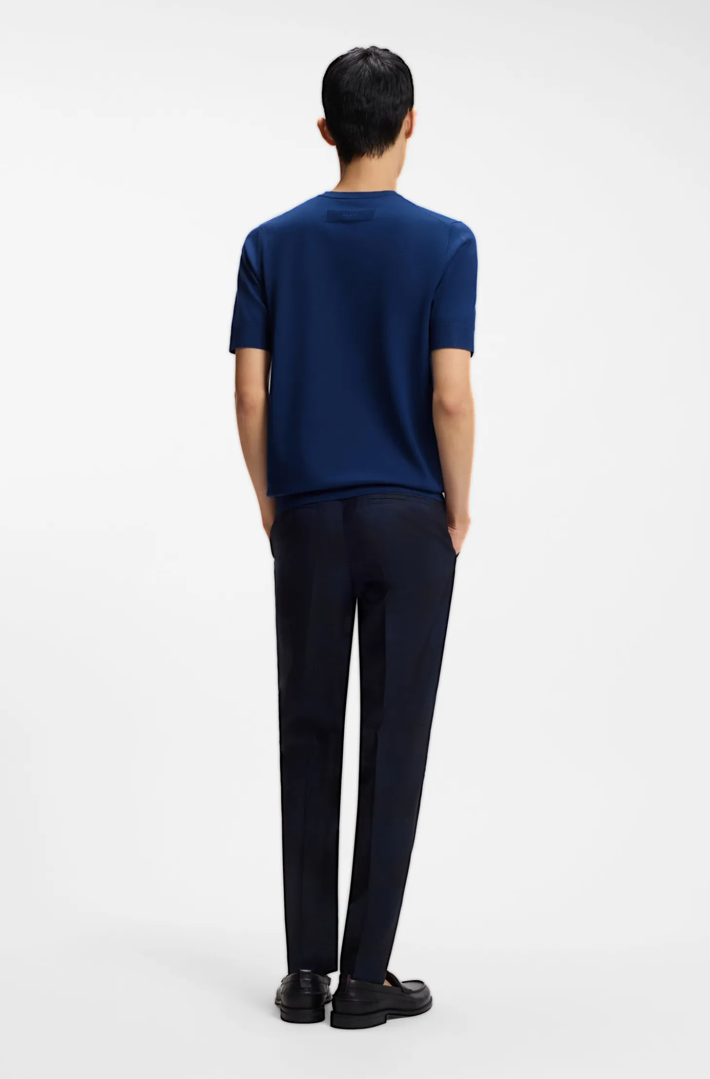 Slim-fit knit T-shirt