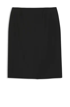 Slim-fit pencil skirt in Italian-made virgin wool