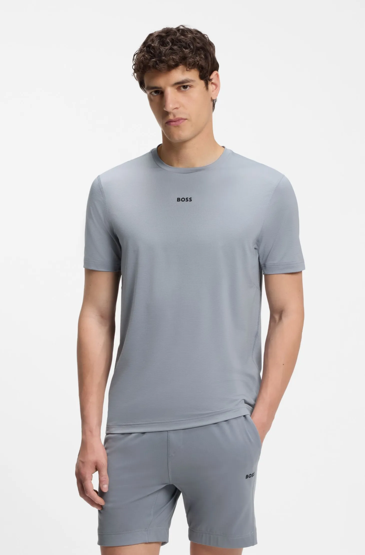 Slim-fit performance T-shirt with logo