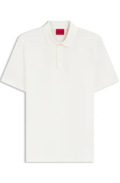 Slim-fit polo in mercerized cotton