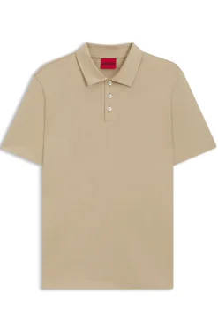 Slim-fit polo in mercerized cotton