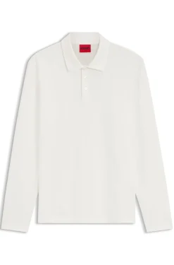 Slim-fit polo shirt in mercerised cotton