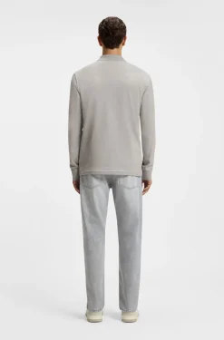 Slim-fit polo shirt in stretch-cotton piqué