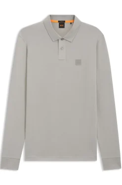 Slim-fit polo shirt in stretch-cotton piqué