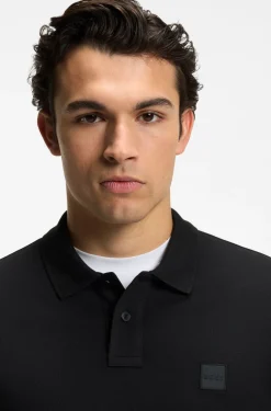 Slim-fit polo shirt in stretch-cotton piqué