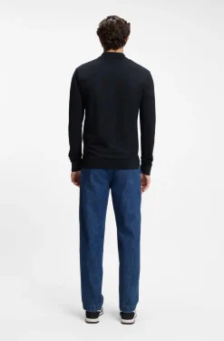 Slim-fit polo shirt in stretch-cotton piqué