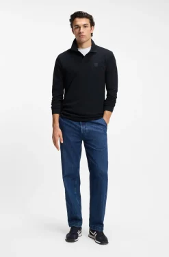 Slim-fit polo shirt in stretch-cotton piqué