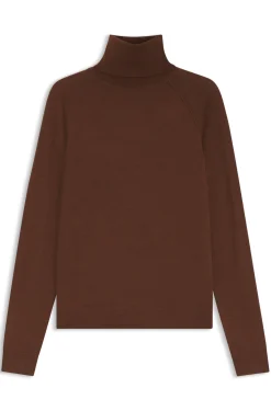 Slim-fit rollneck sweater in extra-fine merino wool