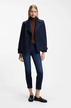 Slim-fit rollneck sweater in extra-fine merino wool