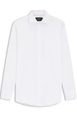 Slim-fit shirt in Italian-made cotton