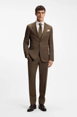 Slim-fit shirt in Italian-made cotton