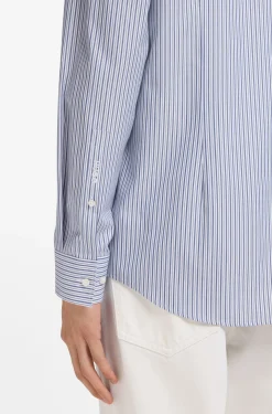 Slim-fit shirt in Oxford cotton with barrel cuffs
