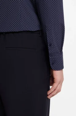 Slim-fit shirt in printed performance-stretch fabric