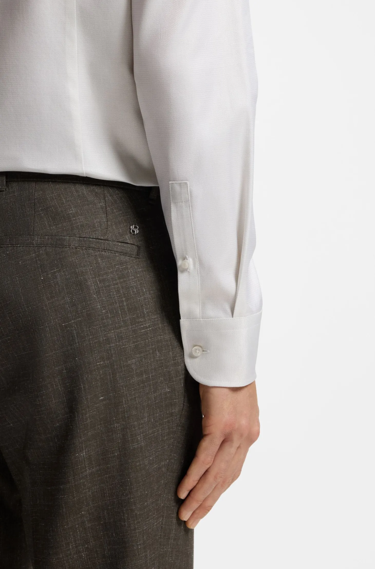 Slim-fit shirt in refined Italian cotton