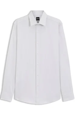 Slim-fit shirt in refined Italian cotton