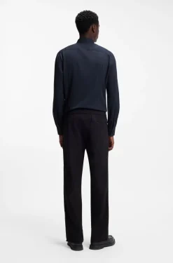 Slim-fit shirt in stretch twill