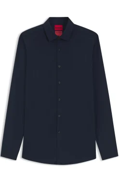 Slim-fit shirt in stretch twill