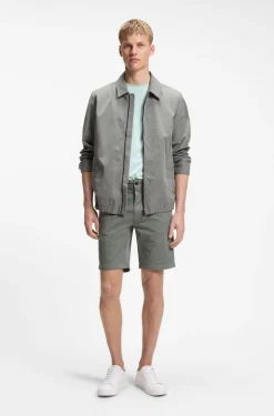 Slim-fit shorts in stretch-cotton twill