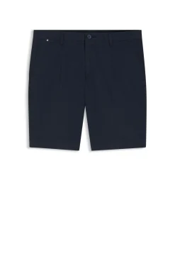 Slim-fit shorts in stretch-cotton gabardine