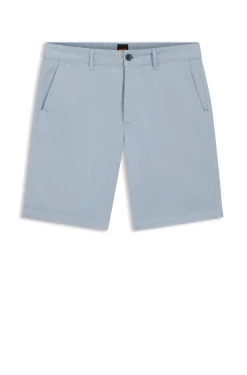 Slim-fit shorts in stretch-cotton twill