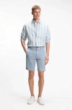 Slim-fit shorts in stretch-cotton twill