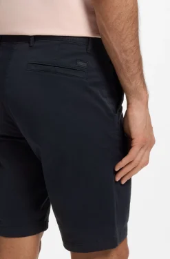 Slim-fit shorts in stretch-cotton twill