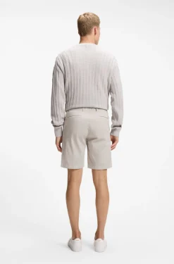 Slim-fit shorts in stretch-cotton twill