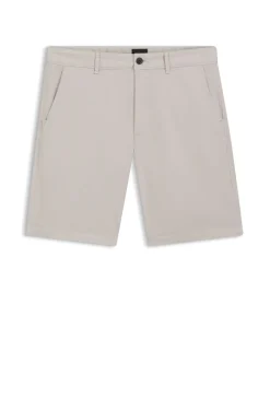 Slim-fit shorts in stretch-cotton twill