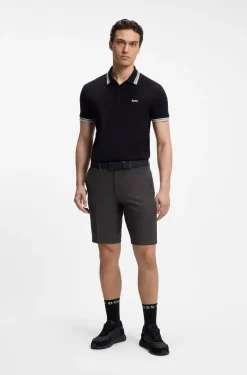 Slim-fit shorts in water-repellent stretch fabric