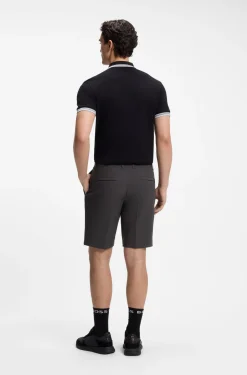Slim-fit shorts in water-repellent stretch fabric