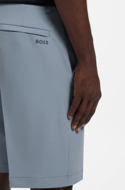 Slim-fit shorts in water-repellent stretch fabric